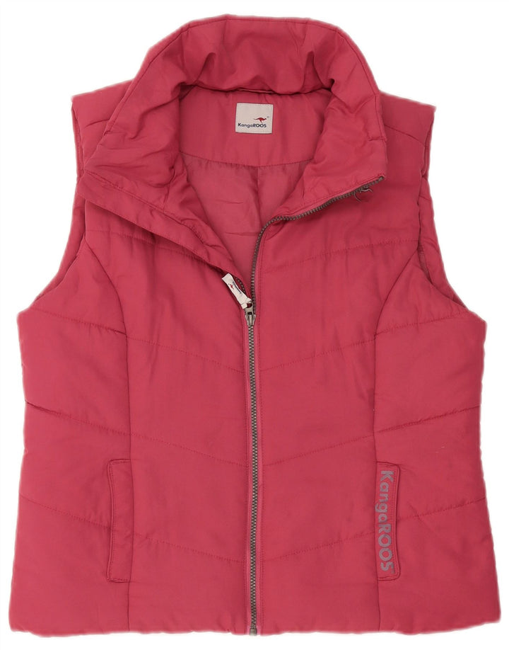 Kangaroos Chaleco acolchado para mujer UK 46 Grande Poliéster rosa