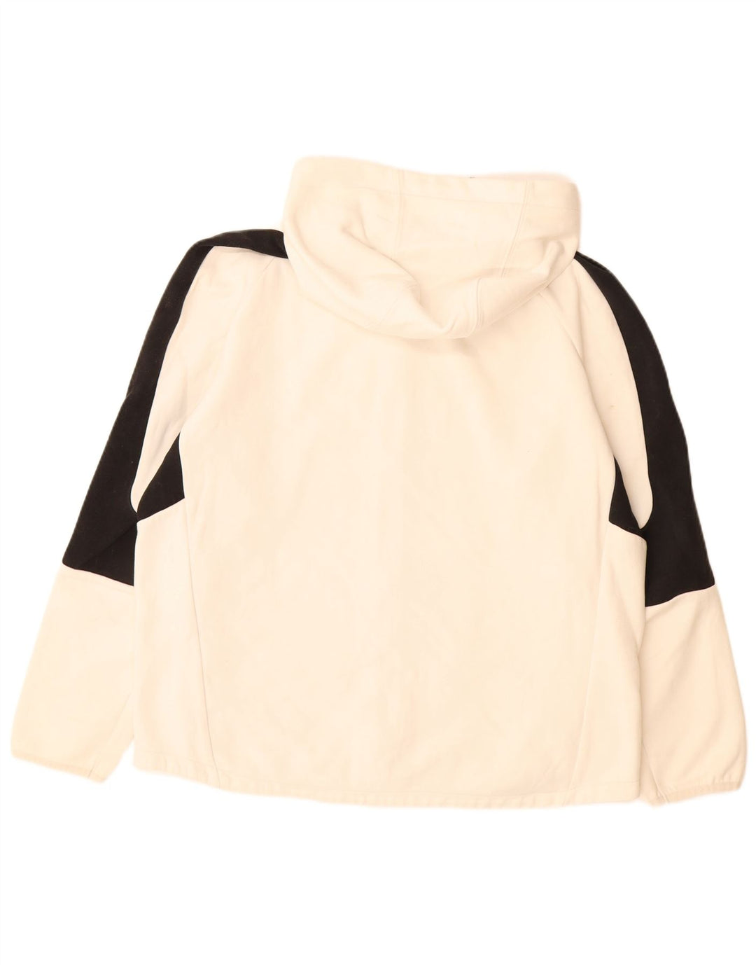 PUMA Sudadera con capucha y cremallera para hombre XL Off White Colourblock Cotton