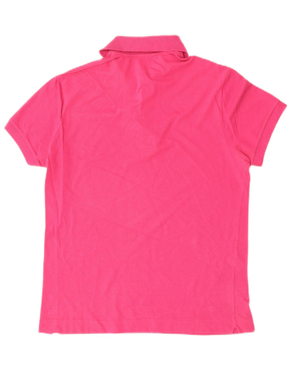 LACOSTE Polo para hombre talla 3 pequeño algodón rosa