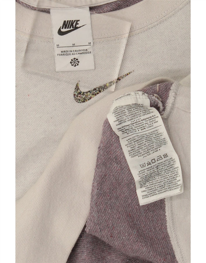 NIKE - Sudadera corta extragrande para mujer, talla 40, algodón gris medio