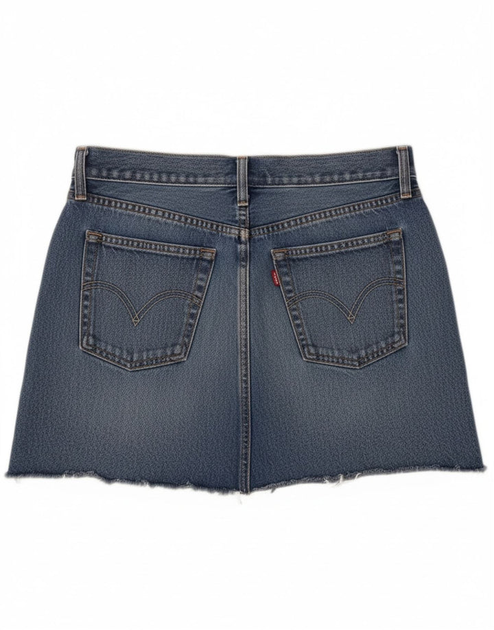 Levi's Minifalda vaquera de cintura baja para mujer W28 Algodón azul medio