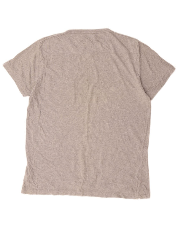French Connection - Camiseta para hombre, talla grande, algodón gris