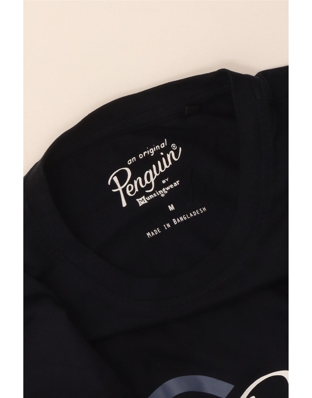 Penguin - Camiseta gráfica para hombre, talla mediana, azul marino
