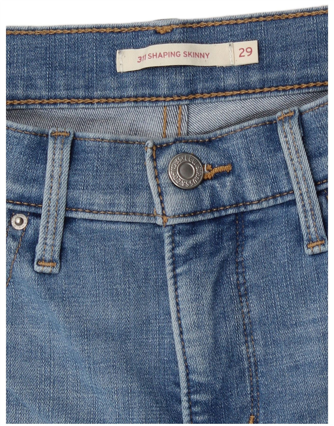Levi's Mujer 311 Shaping Skinny Jeans W29 L27 Algodón Azul