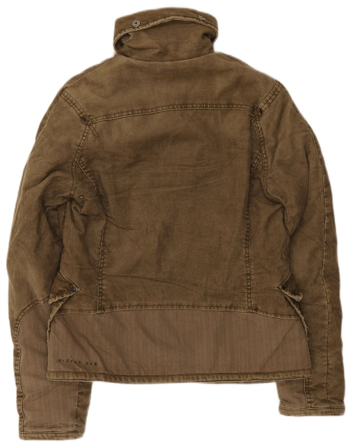G-Star Chaqueta de pana para hombre UK 36 Small Caqui Poliéster