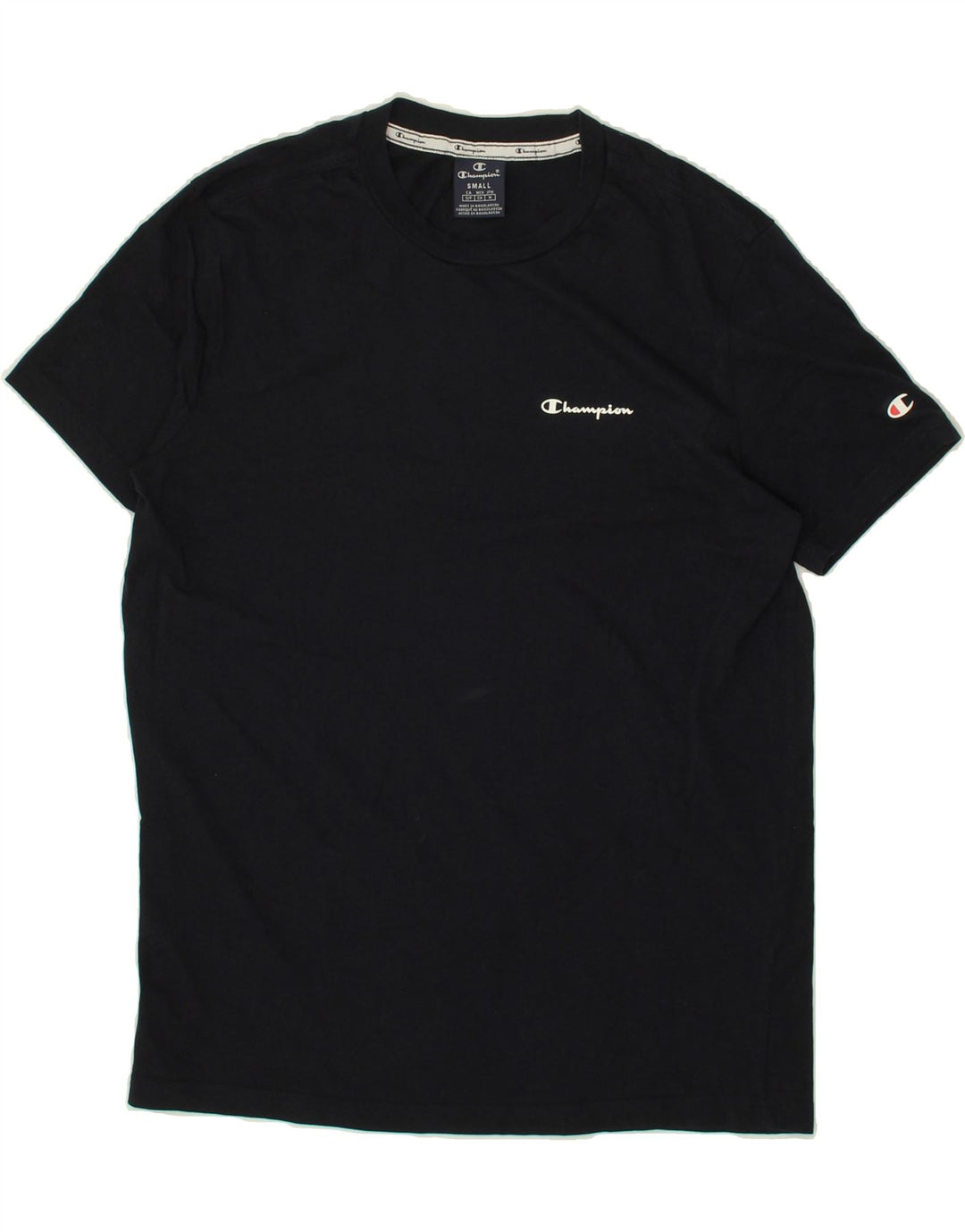 CHAMPION Mens T-Shirt Top Small Navy Blue Vintage Champion and Second-Hand Champion from Messina Hembry 