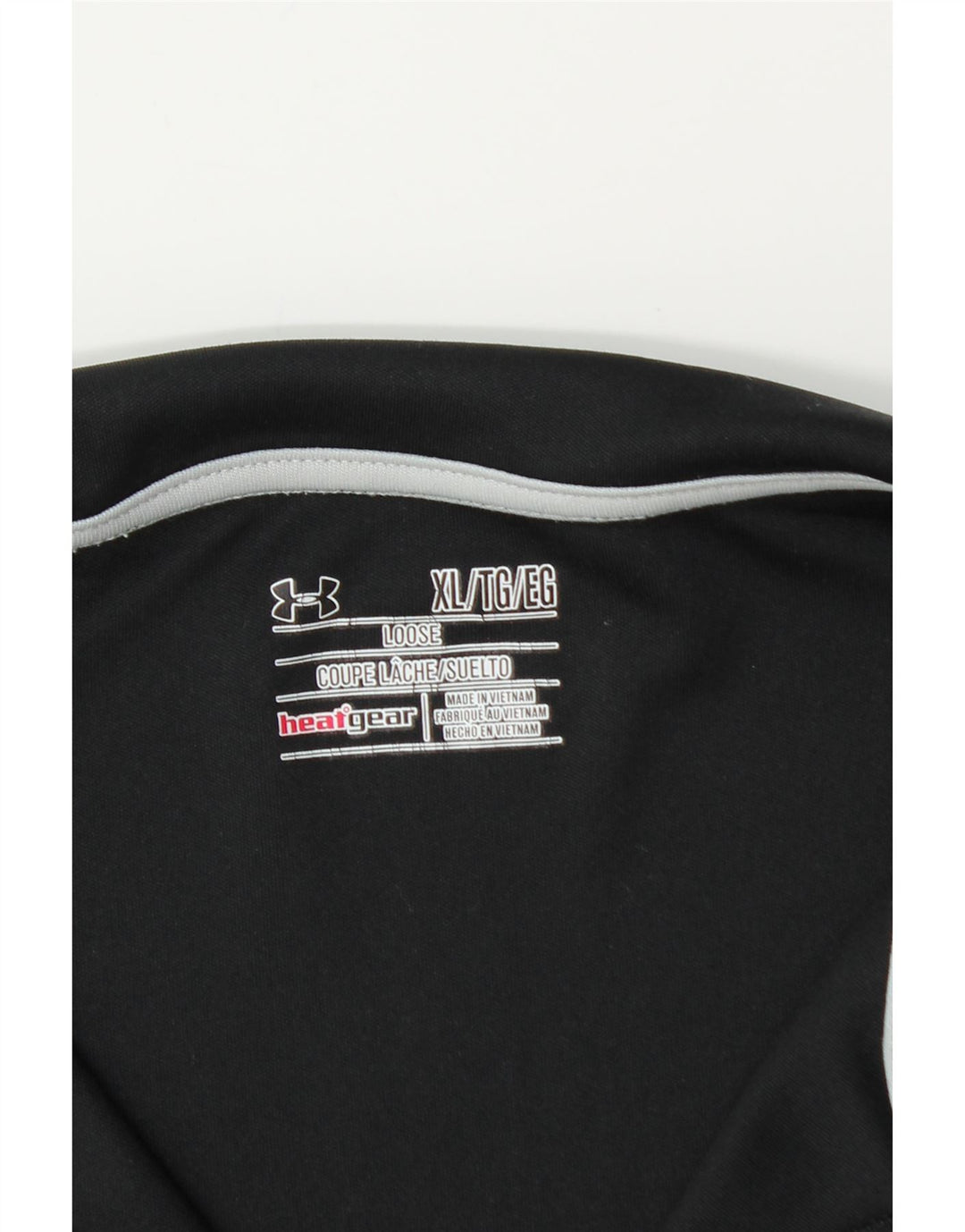 Under Armour Hombre Heat Gear Zip Neck Jersey Chándal Top XL Negro