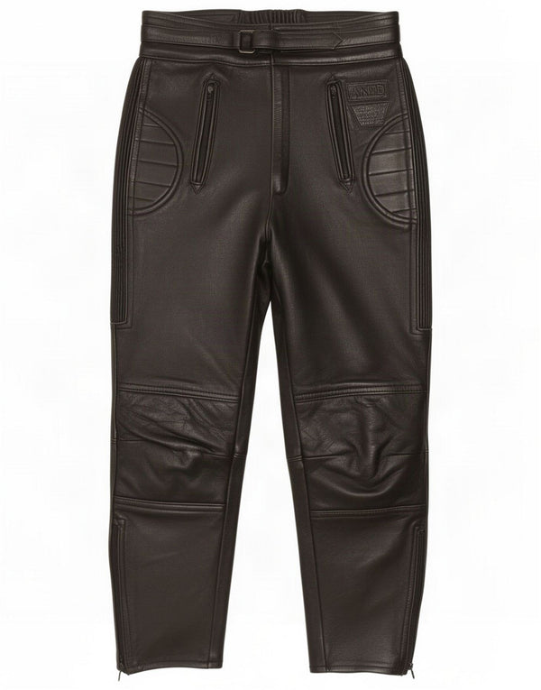 Pantalones biker de cuero para hombre Akito Mercury Plus W26 L27 Black
