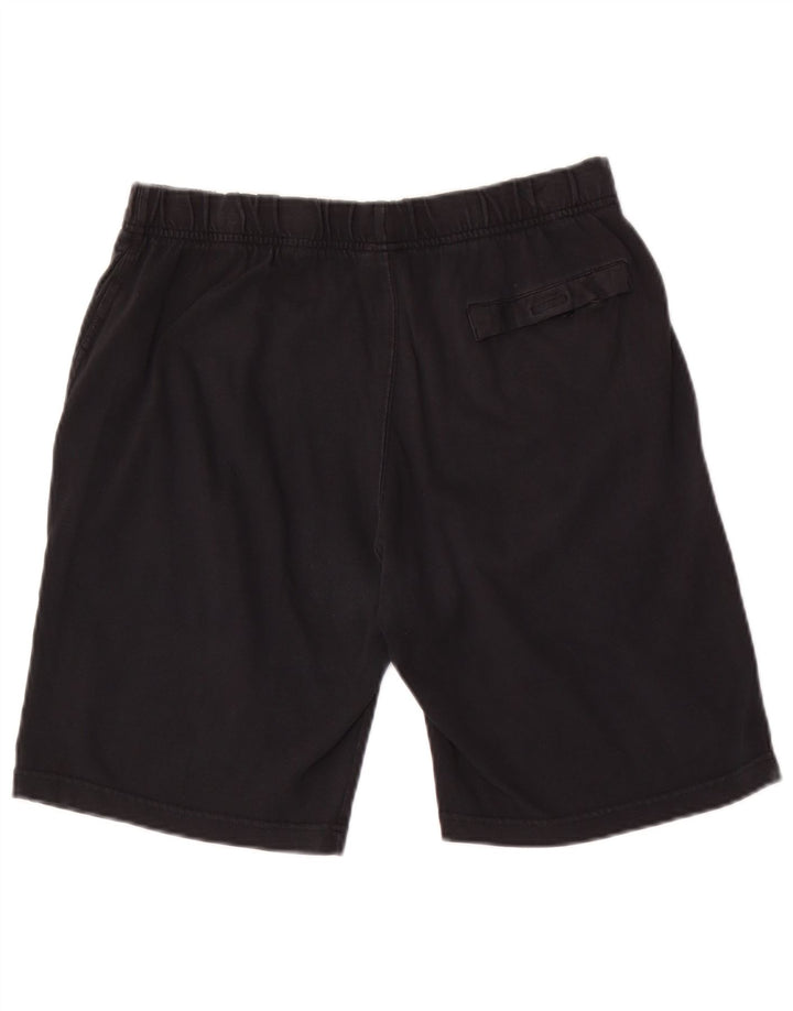 Nike Pantalones cortos deportivos con gráficos para hombre, algodón negro mediano