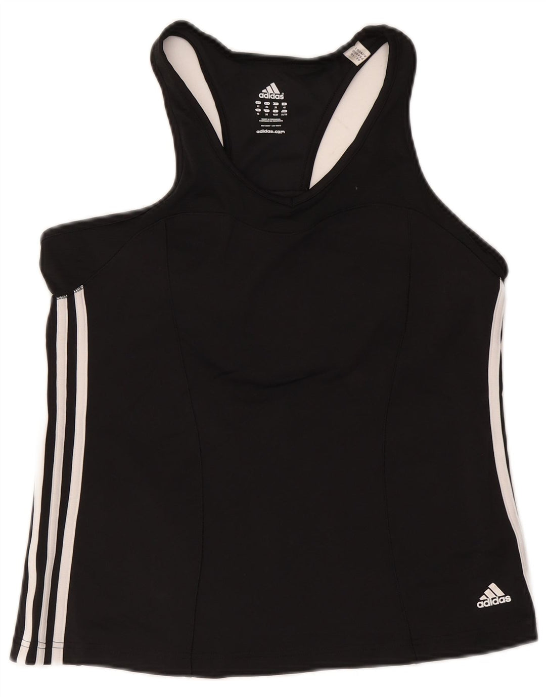 Adidas Camiseta sin mangas para mujer UK 22 3XL Poliéster negro