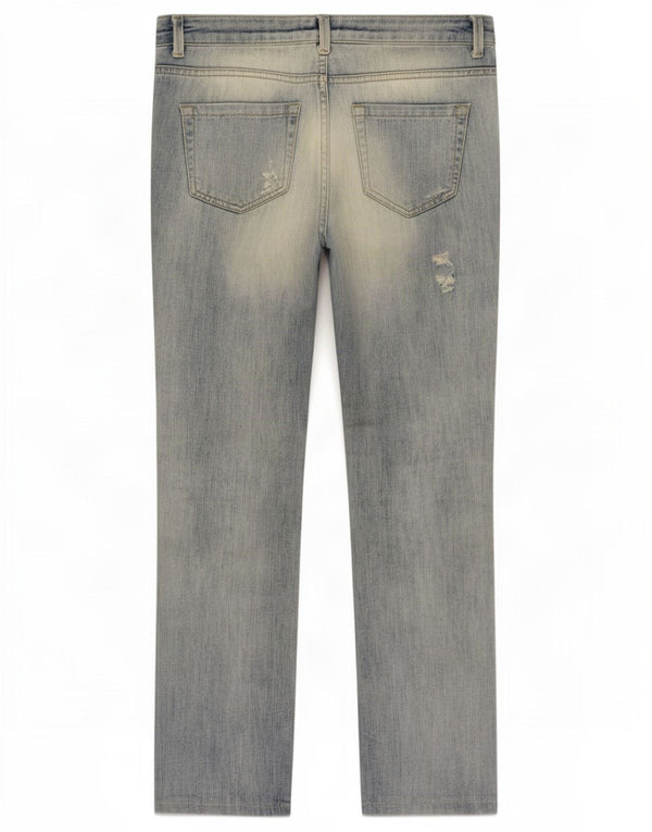 Zara Jeans ajustados desgastados para mujer EU 38 Small W28 L30 Algodón azul