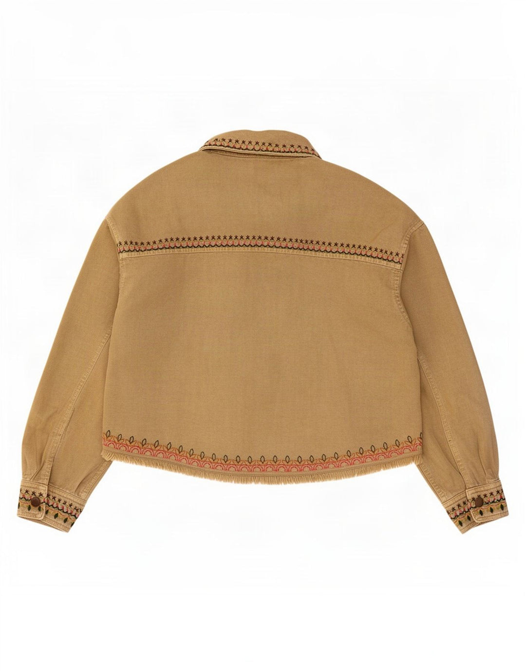 Zara Mujer Chaqueta Bomber Extragrande Reino Unido 10 Pequeña Algodón Geométrico Beige
