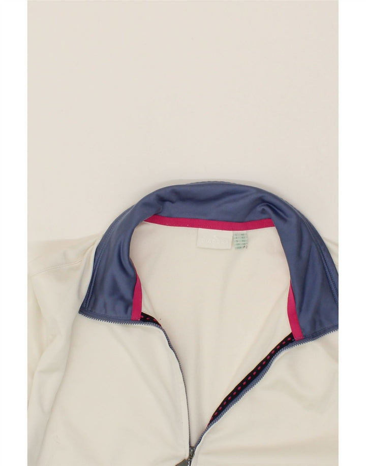 DIADORA Womens Full Tracksuit UK 14 Large White Colourblock Polyester Vintage Diadora and Second-Hand Diadora from Messina Hembry 
