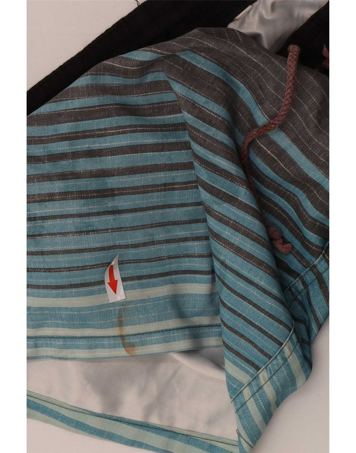 Quiksilver Bañador para Hombre Small W29 L7 Poliéster Rayado Gris