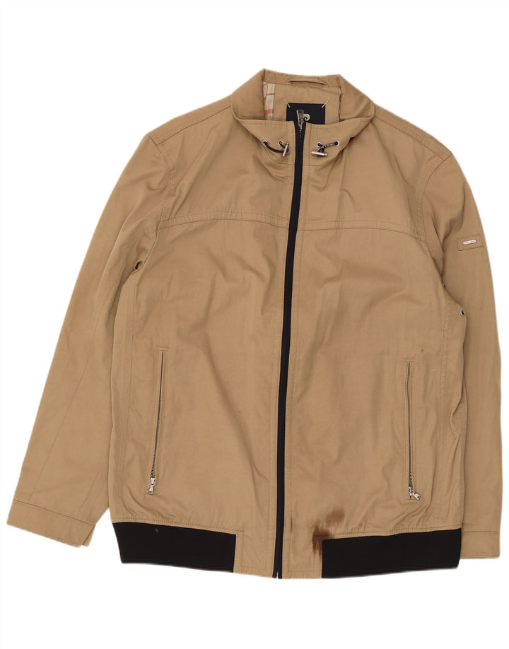 Pierre Cardin Chaqueta Bomber para Hombre IT 54 2XL Poliéster Beige
