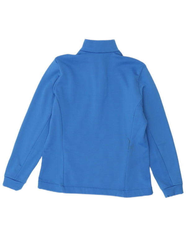 Odlo Sudadera con cremallera y cuello para mujer UK 40 XL Poliéster azul