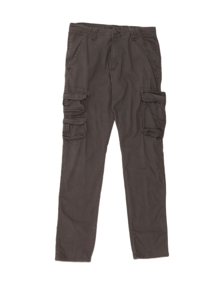 WRANGLER Pantalones cargo cónicos de corte regular para hombre W30 L32 Algodón gris