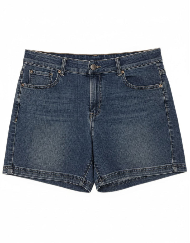 LEE Womens Stretch Denim Shorts US 10 Large W30  Blue Cotton