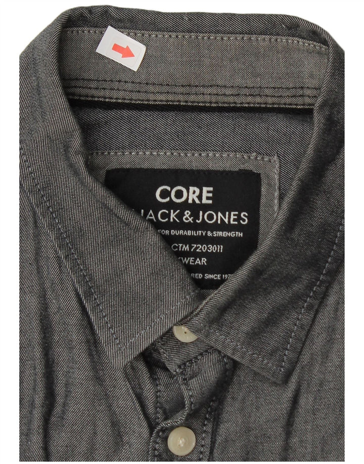 Camisa Jack & Jones Hombre Algodón Gris Medio
