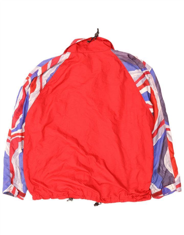 ODLO Chaqueta de chándal para hombre XL Rojo Colorblock