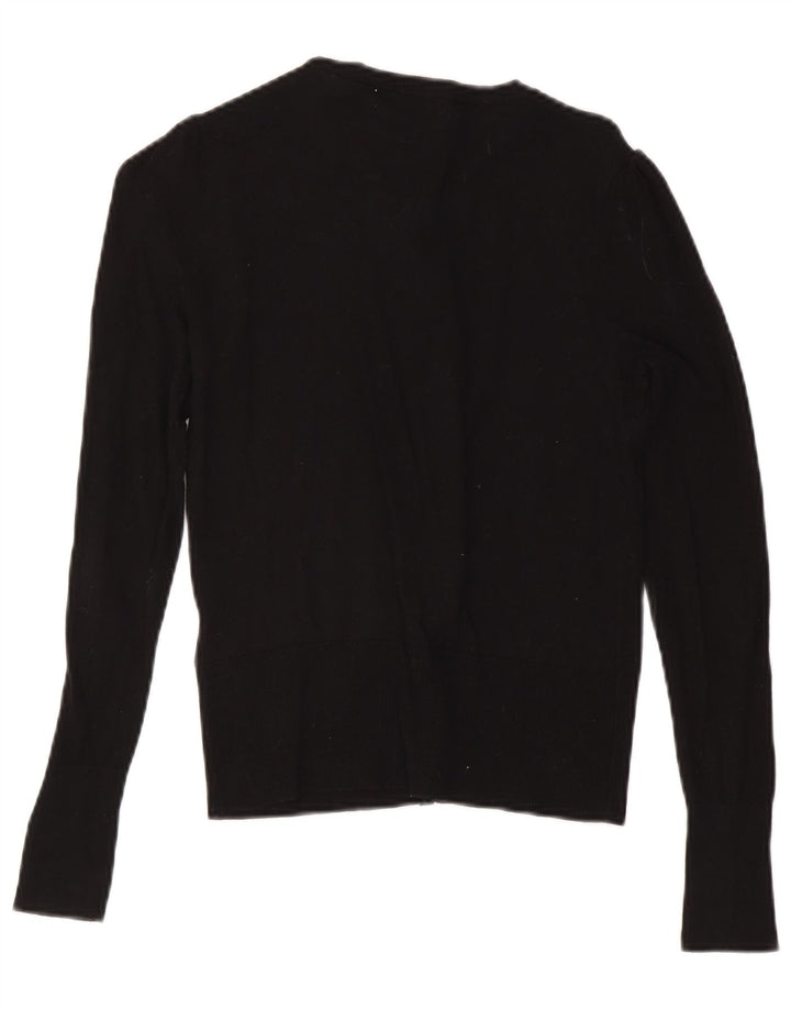 Oasis Suéter Cárdigan para Mujer UK 8 Small Algodón Negro