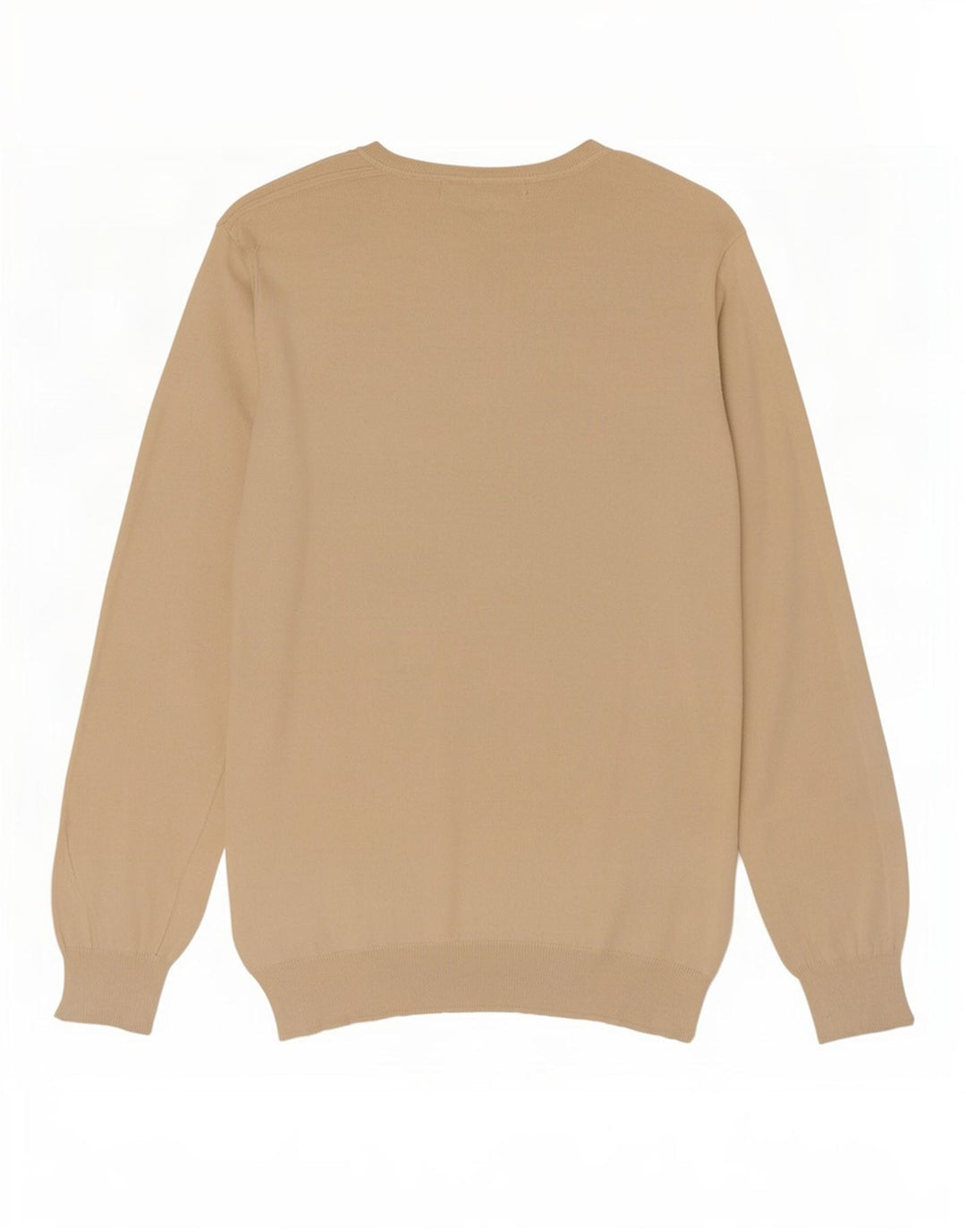 Zara Hombre Jersey Con Cuello En V Jersey Grande Algodón Beige