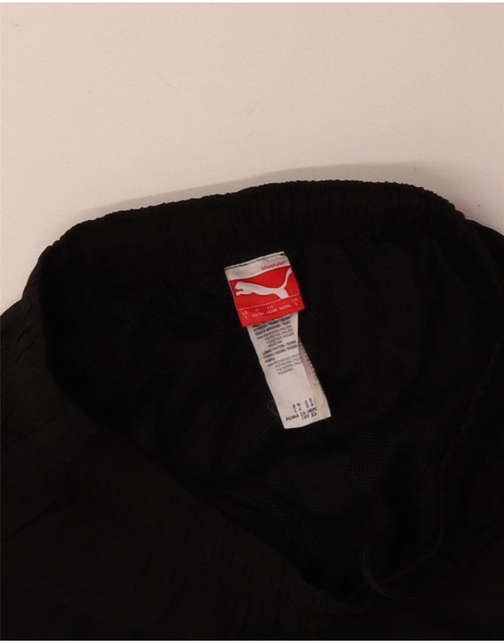 PUMA Pantalones de chándal capri gráficos para hombre, poliéster negro grande