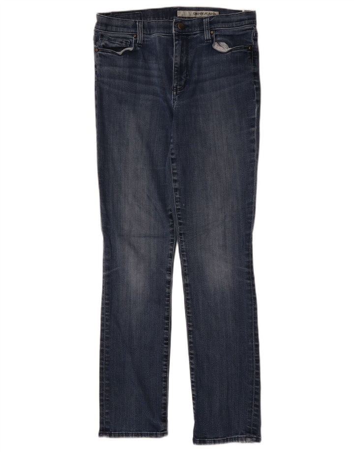DKNY Vaqueros ajustados para mujer US 6 mediano W30 L30 algodón azul