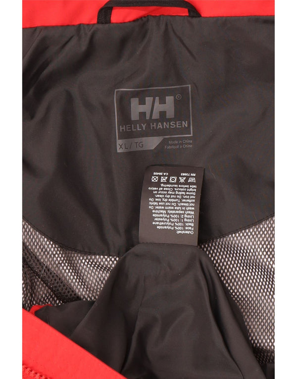 Helly Hansen Chaqueta impermeable con capucha para hombre UK 42 XL Poliamida roja