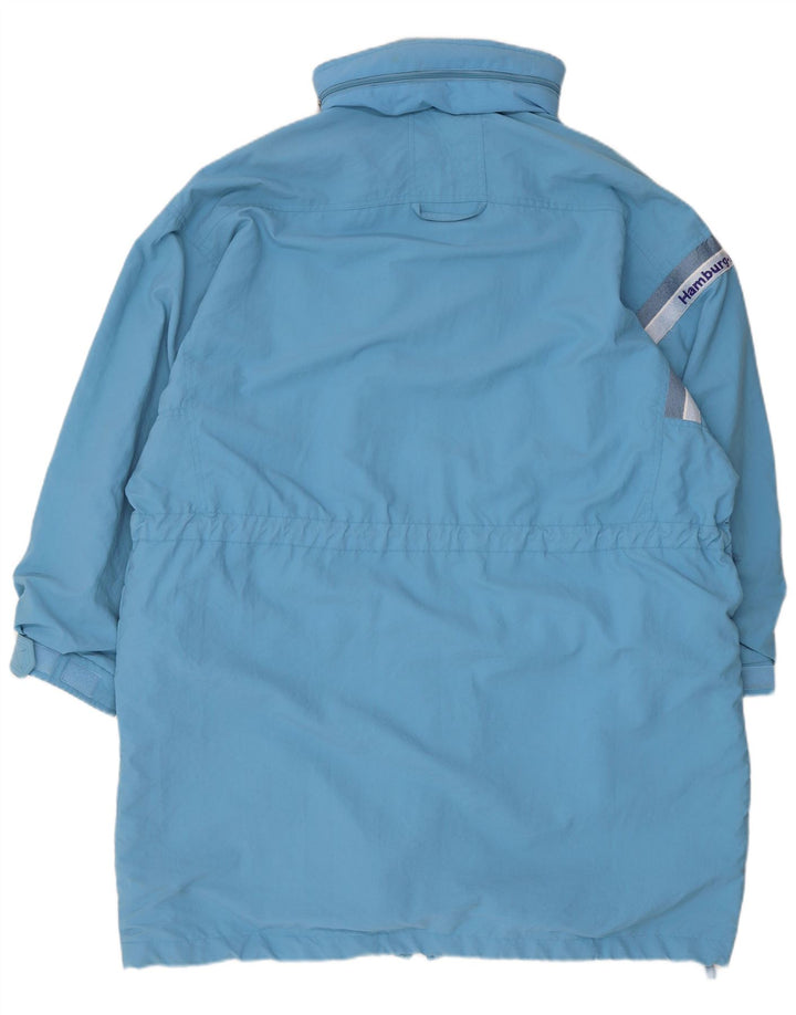 Tactel Abrigo cortavientos extragrande con capucha para mujer UK 10 Small Blue Polyamide