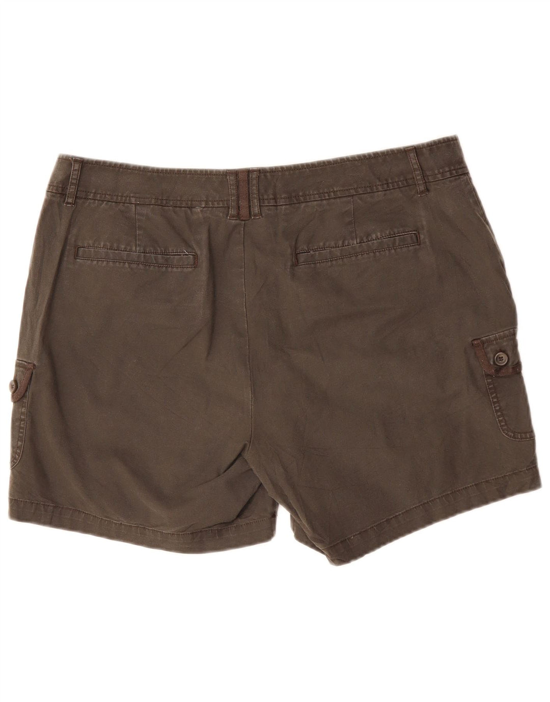 DOCKERS Pantalones cortos cargo para mujer US 16 2XL W38 Gris Algodón