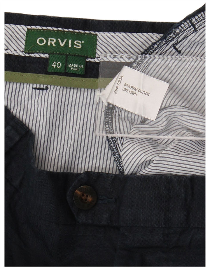 ORVIS Pantalones cortos chinos para hombre W40 XL Algodón azul marino
