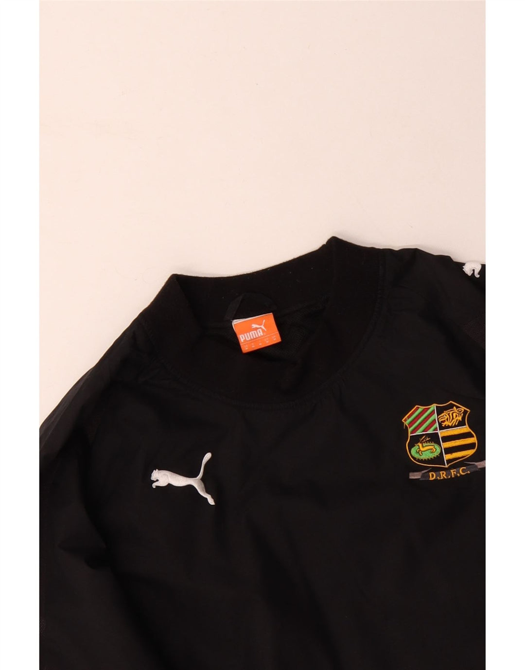 PUMA Top gráfico de manga larga para hombre Poliéster negro mediano