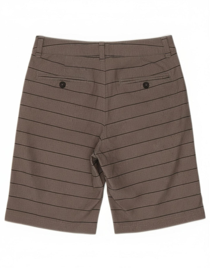 Under Armour Pantalones cortos chinos para niños 9-10 años W25 Poliéster a rayas grises