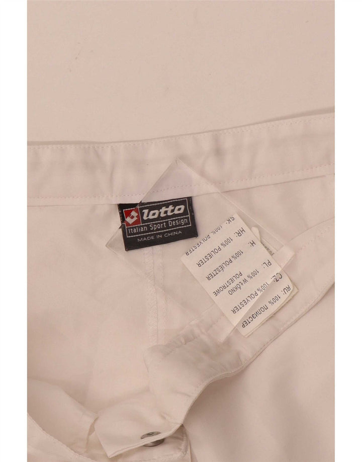 Lotto Pantalones Cortos Casuales Mujer W28 Mediano Blanco