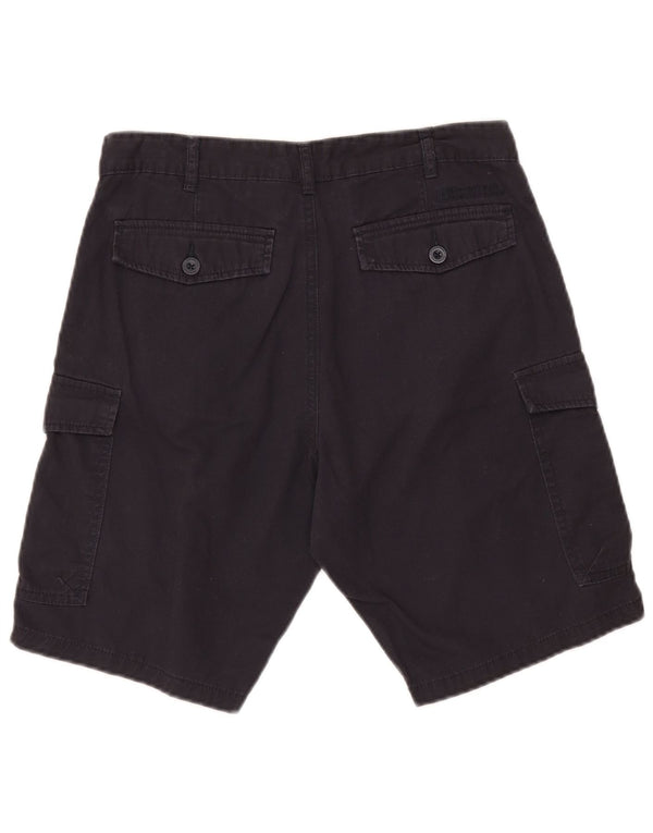 Pantalones cortos cargo para hombre Mountain Warehouse W30 Algodón azul marino mediano