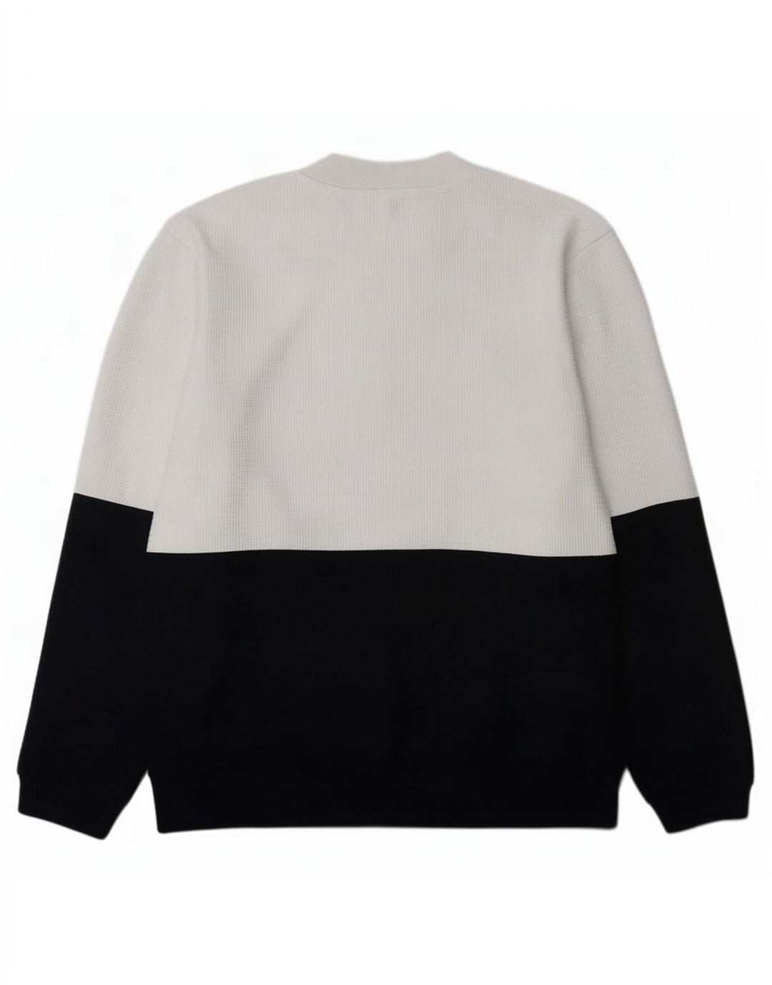 Zara Hombre Sudadera Jumper XL Blanco Colorblock Poliéster