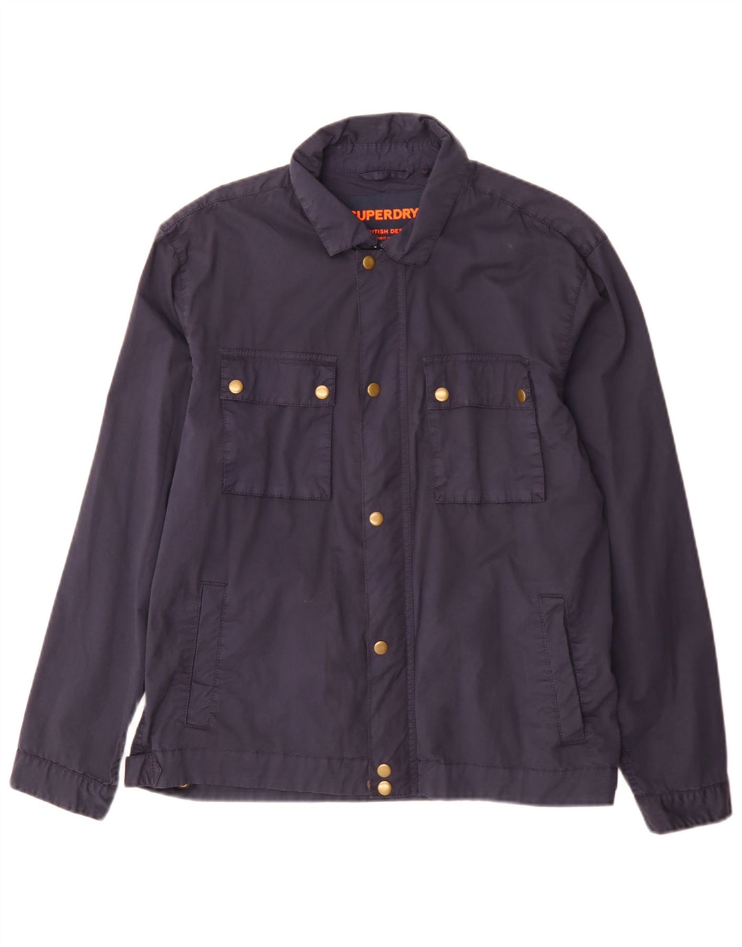 Superdry Chaqueta utilitaria para hombre ES 38 Mediana Azul marino Algodón