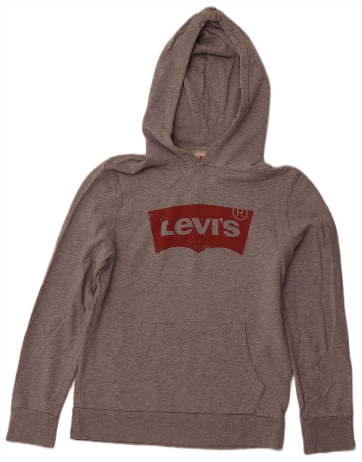 Levi's Hombre Sudadera Con Capucha Gráfica Jersey Pequeño De Algodón Gris