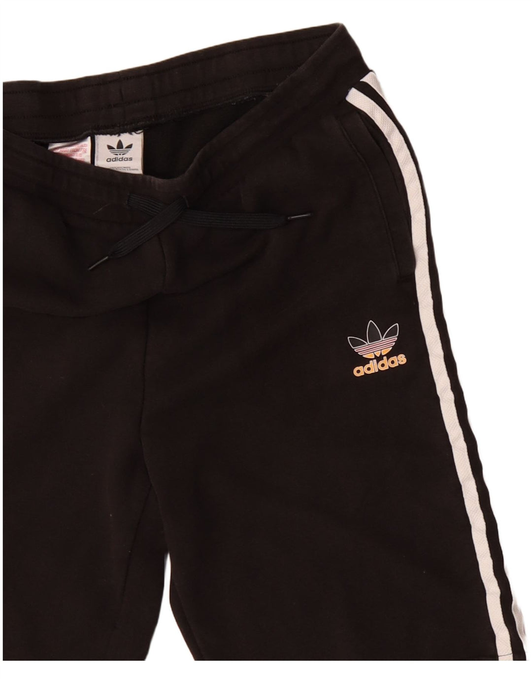 Adidas - Pantalones cortos deportivos para hombre, algodón negro mediano