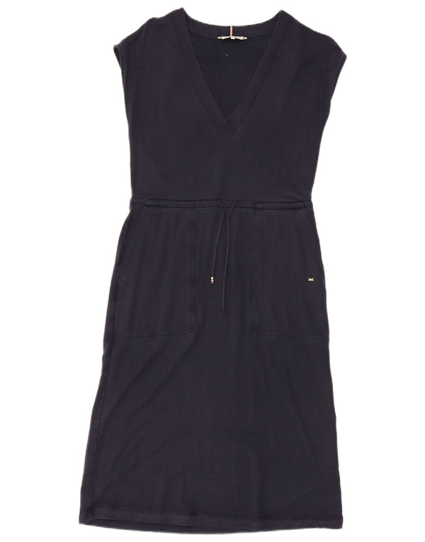 Tommy Hilfiger Vestido acampanado para mujer UK 6 XS Viscosa azul marino