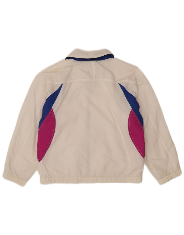 Chaqueta de chándal para mujer Ellesse UK 44 Medium White Colourblock Nylon