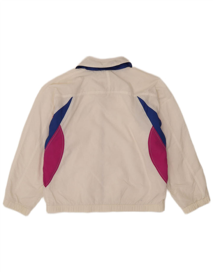 Chaqueta de chándal para mujer Ellesse UK 44 Medium White Colourblock Nylon
