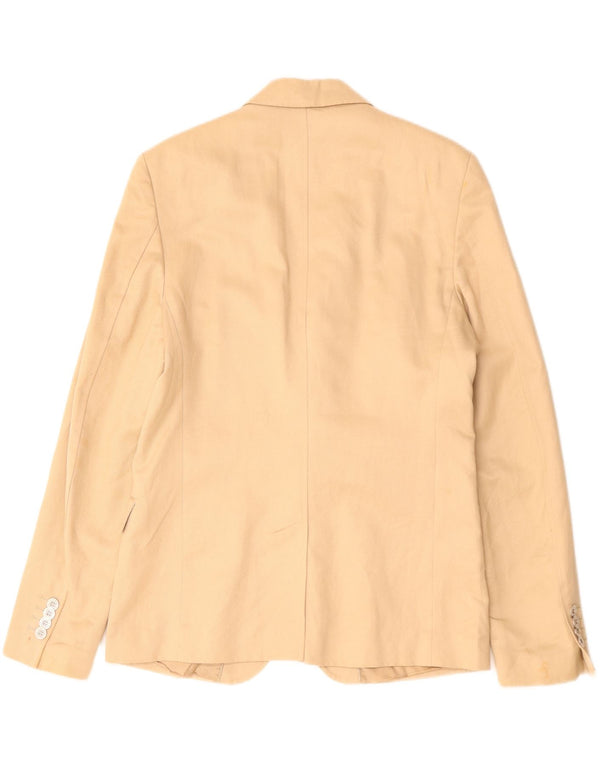 Zara Chaqueta tipo blazer de 2 botones para hombre EU 50 Algodón beige medio