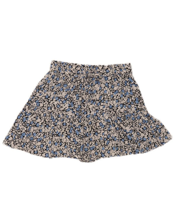 Zara Mujer Hot Pants Small W26 Viscosa Floral Multicolor