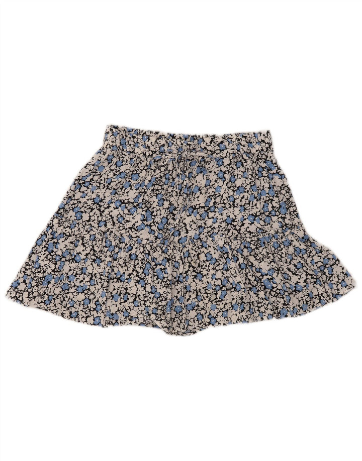 Zara Mujer Hot Pants Small W26 Viscosa Floral Multicolor