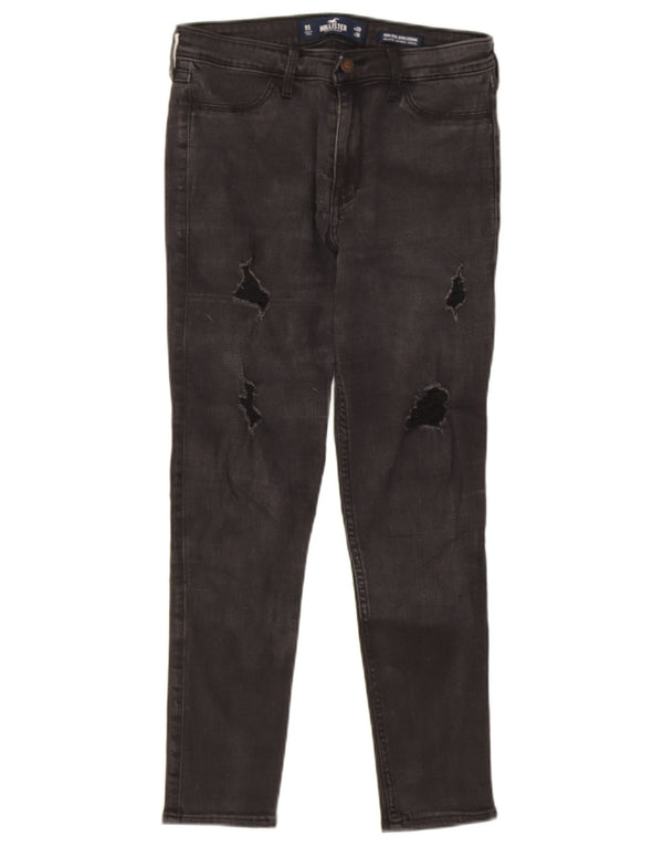 Hollister Jeans ajustados con talle alto para mujer US 9 Medium W29 L26 Negro
