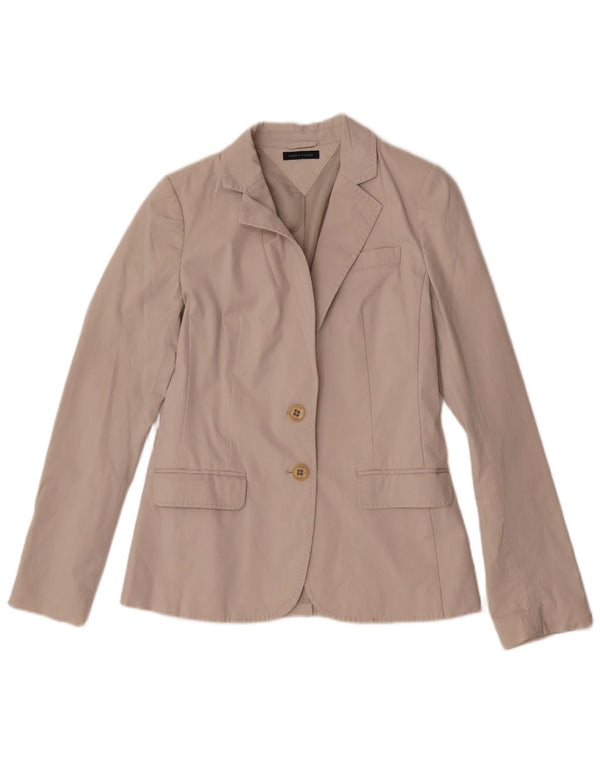 Tommy Hilfiger Chaqueta Blazer de 2 Botones para Mujer UK 8 Small Off White Cotton