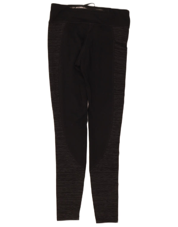Nike Pantalones de chándal Dri Fit para mujer UK 6 XS Negro Colorblock Poliéster