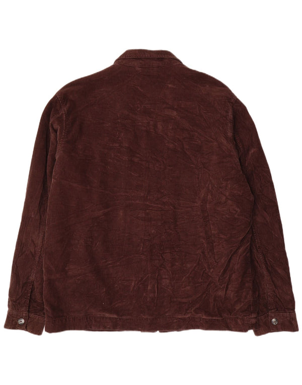 CARRERA Chaqueta de pana para hombre UK 42 XL Algodón marrón